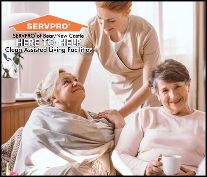 Senior citizens with a caregiver